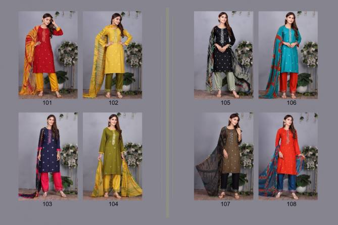 Master Soulmate New Exclusive Wear Rayon Kurti Pant With Dupatta
